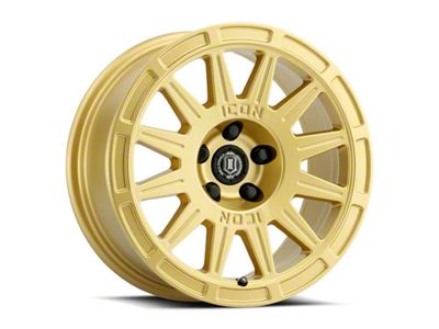 ICON Alloys Ricochet Gloss Gold Wheel; 17x8; 38mm Offset