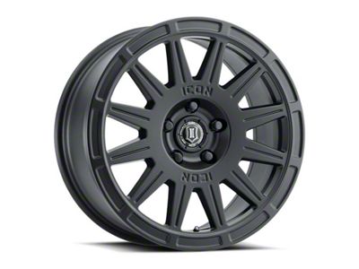 ICON Alloys Ricochet Satin Black Wheel; 17x8; 38mm Offset