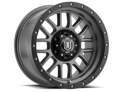 ICON Alloys Alpha Titanium Wheel; 17x8.5; 0mm Offset; 5x127mm Bolt Pattern; 71mm Hub Bore