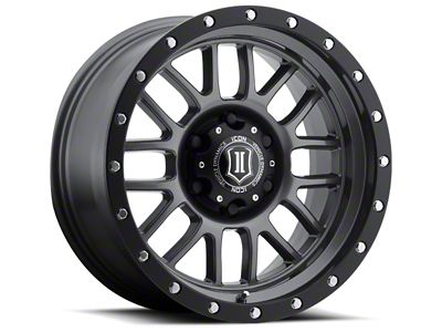 ICON Alloys Alpha Gunmetal Wheel; 17x8.5; 0mm Offset