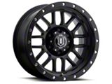 ICON Alloys Alpha Satin Black Wheel; 17x8.5; 0mm Offset; 6x139.7mm Bolt Pattern; 106mm Hub Bore