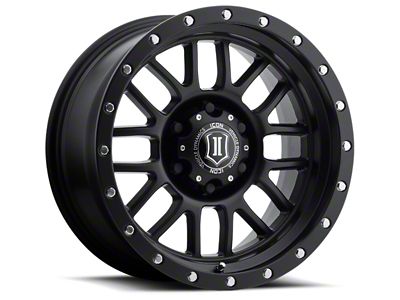 ICON Alloys Alpha Satin Black Wheel; 17x8.5; 0mm Offset