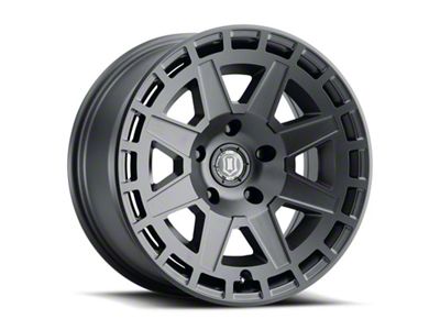 ICON Alloys Compass Satin Black Wheel; 17x8.5; 0mm Offset