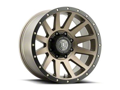 ICON Alloys Compression Bronze Wheel; 20x10; -19mm Offset; 8x170mm Bolt Pattern; 125mm Hub Bore