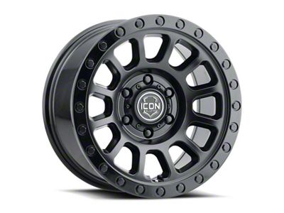ICON Alloys Hulse Double Black Wheel; 17x8.5; 0mm Offset