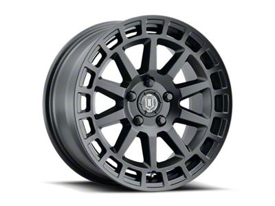 ICON Alloys Journey Satin Black Wheel; 17x8; 38mm Offset