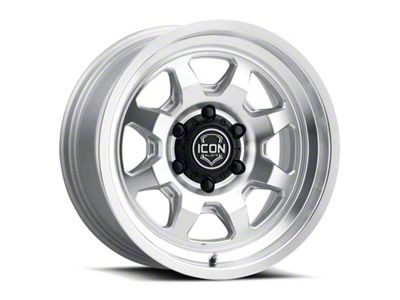ICON Alloys Nuevo Silver Machined Wheel; 17x8.5; 0mm Offset