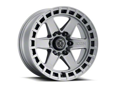 ICON Alloys Raider Titanium Wheel; 17x8.5; 0mm Offset; 6x120mm Bolt Pattern; 67mm Hub Bore