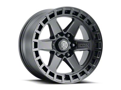 ICON Alloys Raider Satin Black Wheel; 17x8.5; 0mm Offset