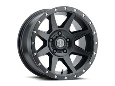 ICON Alloys Rebound Satin Black Wheel; 17x8.5; 0mm Offset