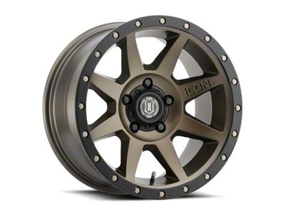 ICON Alloys Rebound Bronze Wheel; 17x8.5; 0mm Offset; 5x139.7mm Bolt Pattern; 77mm Hub Bore