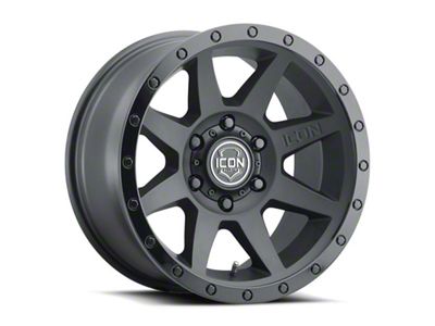 ICON Alloys Rebound Double Black Wheel; 17x8.5; 25mm Offset