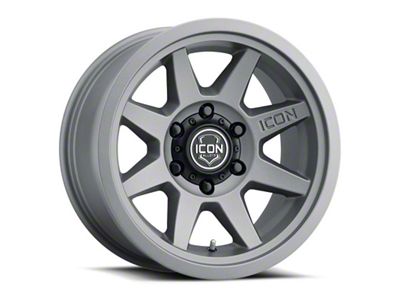 ICON Alloys Rebound SLX Charcoal Wheel; 17x8.5; 25mm Offset; 6x139.7mm Bolt Pattern; 95.10mm Hub Bore