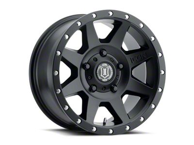 ICON Alloys Rebound Satin Black Wheel; 18x9; 25mm Offset