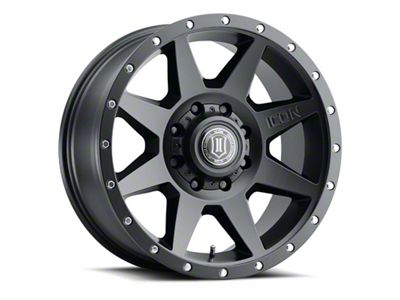ICON Alloys Rebound Satin Black Wheel; 20x9; 6mm Offset