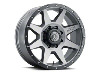 ICON Alloys Rebound Titanium Wheel; 20x9; 12mm Offset; 8x180mm Bolt Pattern; 124mm Hub Bore