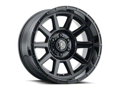 ICON Alloys Recoil Gloss Black Wheel; 20x10; -24mm Offset