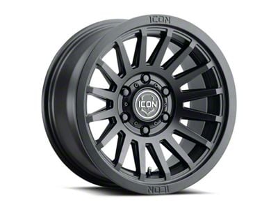 ICON Alloys Recon SLX Satin Black Wheel; 18x9; 0mm Offset; 6x139.7mm Bolt Pattern; 106.10mm Hub Bore