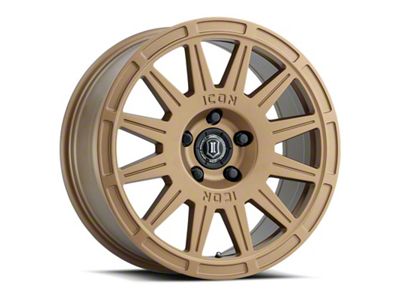 ICON Alloys Ricochet Satin Gold Wheel; 17x8; 38mm Offset