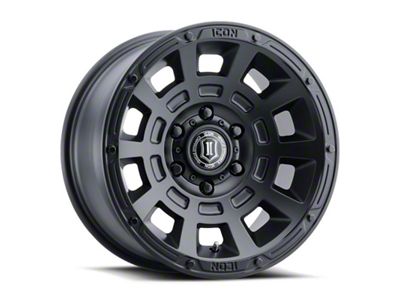 ICON Alloys Thrust Satin Black Wheel; 17x8.5; 0mm Offset