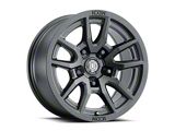 ICON Alloys Vector 5 Satin Black Wheel; 17x8.5; 25mm Offset; 5x150mm Bolt Pattern; 110mm Hub Bore