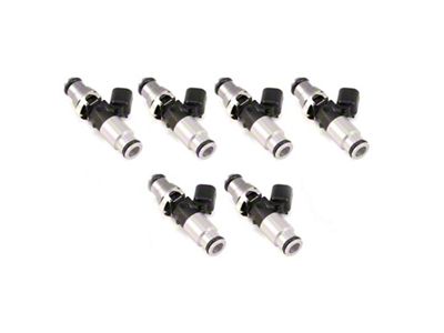 Injector Dynamics 1050X Injectors 14mm Grey Adaptor Top - Silver - 1050.60.14.14B.6