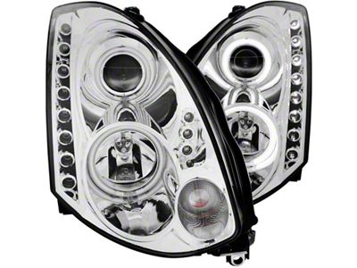 Anzo USA 2003-2007 Infiniti G35 Projector Headlights w/ Halo Chrome CCFL - 121364