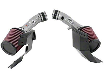 K&N 07-08 G35 Dual Silver Typhoon Short Ram Intakes - 69-7082TS