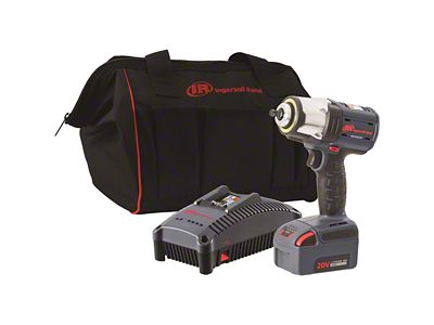 Ingersoll Rand 20V Mid-Torque Cordless Impact Wrench Kit; 3/8-Inch