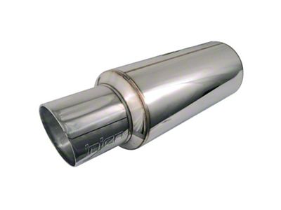 Injen 2 3/8 Universal Muffler w/Stainless Steel resonated rolled tip - SES225C