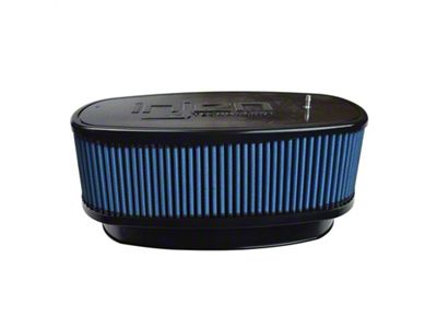 Injen NanoWeb Dry Air Filter 8.725x3.940 Oval neck w/ShurLok/10.375x5.590 Base/4.20 - X-1089-BB