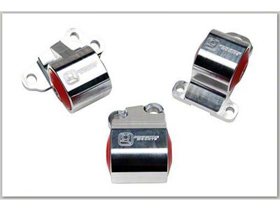 Innovative Mounts 92-95 Civic B/D Series Silver Aluminum Mounts 75A Bushings - B19550-75A