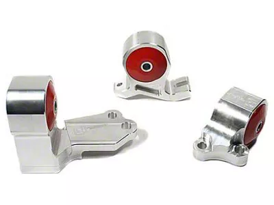 Innovative Mounts 88-91 Civic B-Series Silver Aluminum Mounts 75A Bushings Cable - B49150-75A