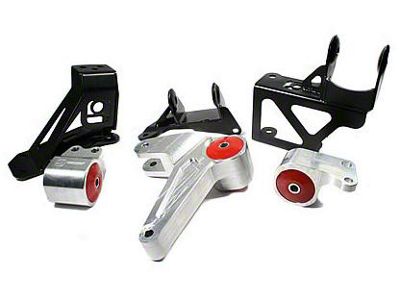Innovative Mounts 92-95 Civic K-Series Silver Aluminum Mounts 75A Bushings