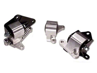 Innovative Mounts 96-00 Civic H-Series Silver Aluminum Mounts 85A Bushings - B20050-85A