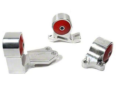 Innovative Mounts 88-91 Civic B-Series Silver Aluminum Mounts 85A Bushings Cable - B49150-85A