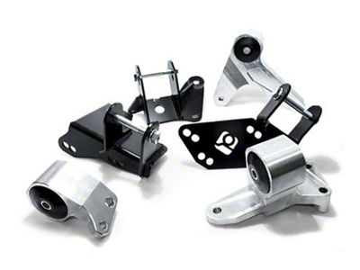 Innovative Mounts 96-00 Civic K-Series Silver Aluminum Mounts 85A Bushings EG/DC - B90051-85A