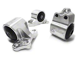 Innovative Mounts 92-95 Civic B/D Series Silver Aluminum Mounts Solid Bushings - B10150-SOLID