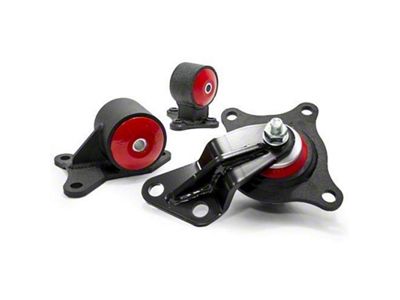 Innovative Mounts 01-05 Civic D-Series Black Steel Mounts 60A Bushings - 10550-60A