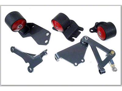 Innovative Mounts 88-91 Civic B-Series Black Steel Mounts 60A Bushings Cable - 49150-60A