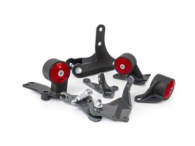 Innovative Mounts 88-91 Civic D-Series Black Steel Mounts 60A Bushings 92+ - 49152-60A