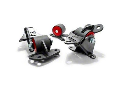 Innovative Mounts 96-00 Civic D-Series Black Steel Mounts 75A Bushings CVT - 10052-75A