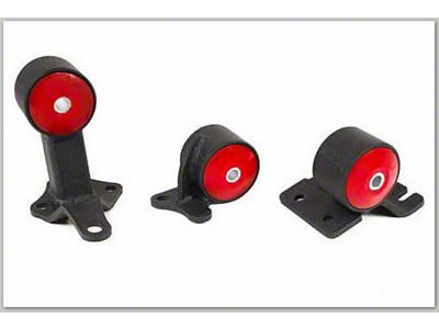 Innovative Mounts 88-91 Civic B-Series Black Steel Mounts 75A Bushings Cable - 19150-75A