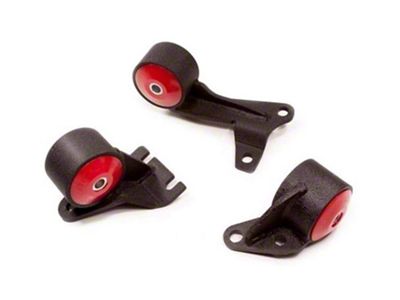 Innovative Mounts 88-91 Civic D-Series Black Steel Mounts 75A Bushings Wagon - 19153-75A