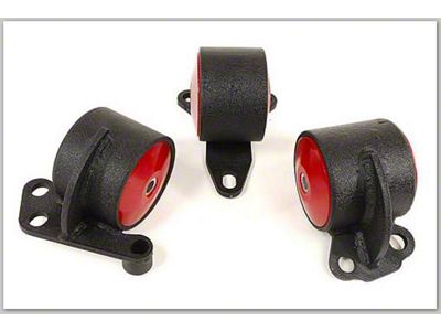 Innovative Mounts 92-95 Civic B/D Series Black Steel Mounts 75A Bushings - 19550-75A