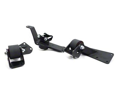 Innovative Mounts 00-09 S2000 Convestion Mount Kit J-Series/Manual Black Steel Mounts - 80950-95A