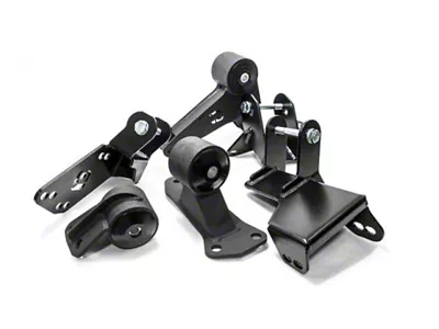 Innovative Mounts 96-00 Civic K-Series Black Steel Mounts 75A Bushings EG/DC - 90051-75A