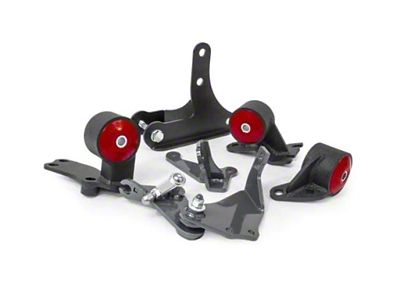 Innovative Mounts 88-91 Civic D-Series Black Steel Mounts 85A Bushings 92+ - 49152-85A