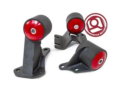 Innovative Mounts 90-93 Integra B-Series Black Steel Mounts 85A Bushings Auto - 49354-85A