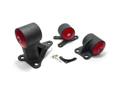 Innovative Mounts 92-95 Civic B/D Series Black Steel Mounts 85A Bushings - 49552-85A